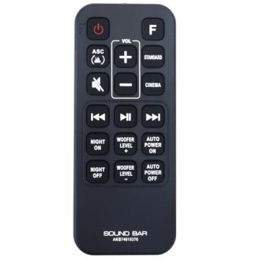 Imagem de Controle remoto de substituição AKB74815376 aplicável para LG Sound Bar SH4 SPH5B-W SH4D SPJ4B-W SJ3 SK4D SPH4B-W SJ4 LASC58R SJ4R SJ4Y-S SJ4Y LASC47 SPJ4B-W SL3D SPH4B-W