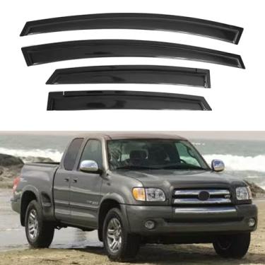 Imagem de Viseira de janela IG para Toyota Tundra Double Cab 2004-2006, protetor de chuva, defletor de janela de ventilação lateral extra durável, 2004 2005 2006 (apenas cabine dupla)