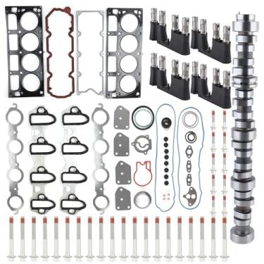 Imagem de SAOKNCE Kit de eixo de cames AFM DOD Lifters com juntas e parafusos de cabeça compatível com Chevrolet Silverado 1500 Suburban Tahoe Trailblazer GMC Sierra Yukon 5.3L