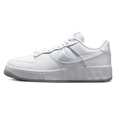 Imagem de Nike Tênis de basquete masculino Air Force 1 '07 An20, Branco/prata-platina pura, 11