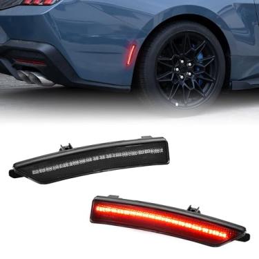 Imagem de KEWISAUTO Luz de marcação lateral LED traseira para acessórios Ford Mustang 2024 2025