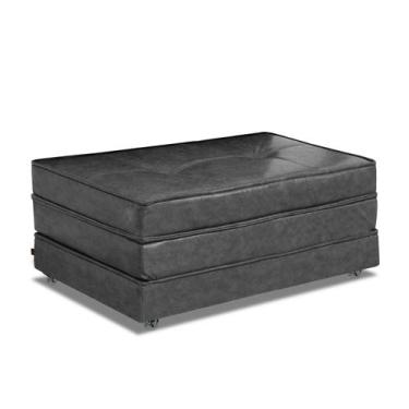 Imagem de Pufe Cama Solteiro Dobrável Com Rodízios Linha Super - Due Decor, Cora