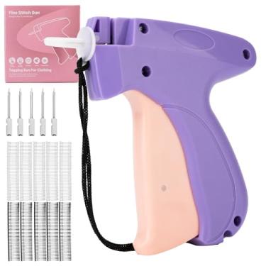 Imagem de Pistola de etiqueta de roupas, kit de pistola de etiquetagem de etiqueta de preço de varejo padrão, com 5 agulhas, 1000 micro fixadores, adequada para loja, armazém, consignação, venda de quintal, etc
