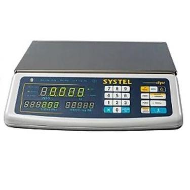 Imagem de Balança Systel Clipse Branca 15kg - Bateria - INMETRO