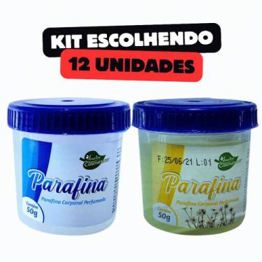 Imagem de Kit 12 Parafina Corporal Aroeira Tradicional ou Camomila 50g - Bronzea