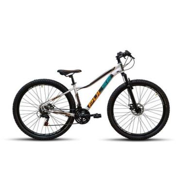 Imagem de Bicicleta 29 Pulse Quick Feminina 21V Branco Laranja verde - Pulse Bik