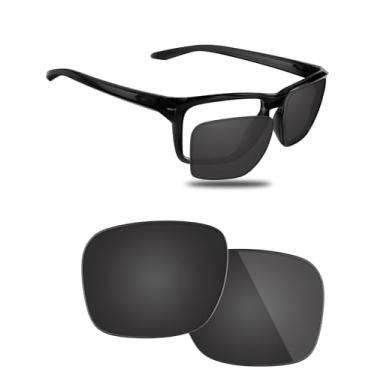Imagem de Fiskr Lentes polarizadas de substituição compatíveis com óculos de sol Oakley Sylas OO9448 57 mm, resistente a impactos e ajuste perfeito, Preto clássico, One Size