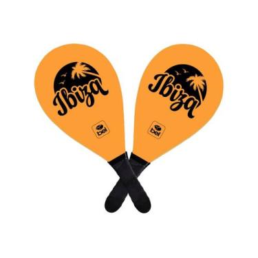 Imagem de Kit de Frescobol Ibiza com Raquete + Bola + Sacola Bel, Único