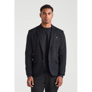 Imagem de Blazer Docthos Slim Veludo Canais, 003 preto, 50