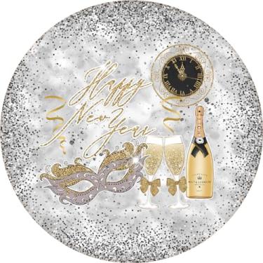 Imagem de Painel Festa Redondo C/Elástico 1,50m Ano Novo (ANV016)