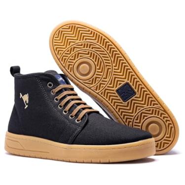 Imagem de Tênis Casual Botinha Cano Longo Polo Joy (Preto/Latex, BR, Adulto, Numérico, 39)