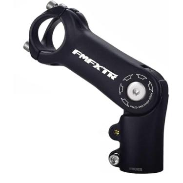 Imagem de OSAGIE Haste de bicicleta, haste de liga de alumínio MTB, haste de mountain bike para guidão de bicicleta de 28,6 mm (1-1/20.3 cm), bicicleta de estrada, MTB, BMX, ciclismo (preto, 0 ~ 90° 31,8 x 28,6