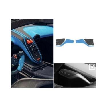 Imagem de Adesivo De Acabamento Da Alavanca De Mudança De Marchas Em Alcantara P