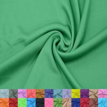 Imagem de Stylish FABRIC Forro interloque 100% poliéster de 152 cm de largura – tecido de malha leve elástico bidirecional da The Yard para vestuário, maternidade, decorações de festa, cortinas, artesanato e