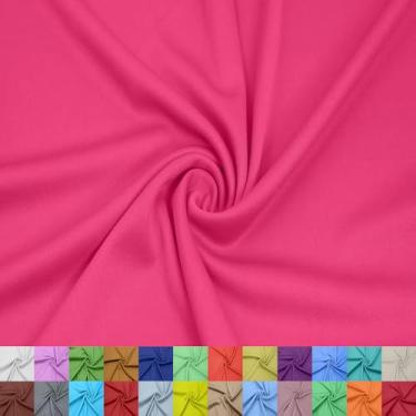 Imagem de Stylish FABRIC Forro interloque 100% poliéster de 152 cm de largura – tecido de malha leve elástico bidirecional, da The Yard para vestuário, maternidade, decorações de festa, cortinas, artesanato e