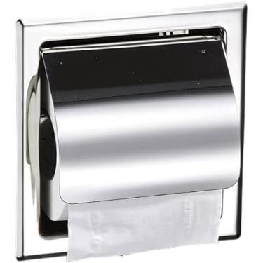 Imagem de Suporte De Papel Higiênico Embutido De Rolo Duplo Suporte De Rolo De Papel Higiênico De Aço Inoxidável 304 Suporte De Rolo De Tecido De Montagem Na Parede Do Banheiro Ilu, Silver, Double