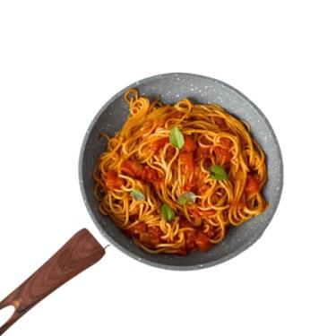 Imagem de Frigideira Ceramica Antiaderente Fogão Cooktop Indução Gás Elétrico Grande(Granito)