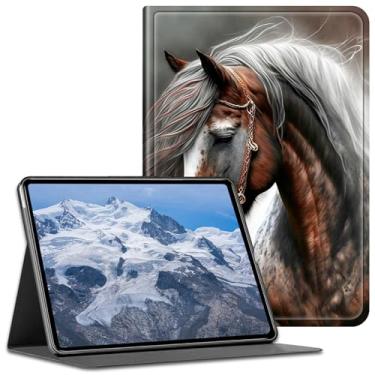 Imagem de Capa para tablet Amazon Fire HD 10 de 10,1 polegadas (13ª geração, versão 2023) com suporte para caneta e hibernar/despertar automaticamente, à prova de choque, capa protetora para tablet HD 10 2023