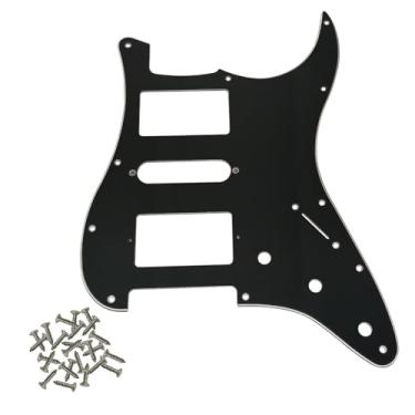 Imagem de SHENGSUI HSH Strat Pickguard Humbucker Single Humbucker com 3 camadas e 11 furos para FD Stratocaster padrão americano/mexicano