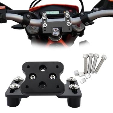 Imagem de REARACE Suporte de navegação de telefone para motocicleta GPS adequado para Husqvarna TC/TE/FC/FE/TX/FX 125-501, compatível com Garmin/Tomtom Mount (orifício AMPS)