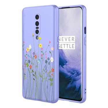 Imagem de HTXWXJC Capa de telefone para OnePlus 7 Pro, GM1911, GM1913, GM1917, GM1910, GM1915, capa à prova de choque, flexível, amortecedor, TPU, macia, capa de telefone com estampa de flores para OnePlus 7
