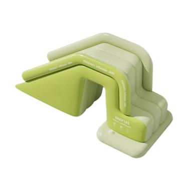 Imagem de Fenteer Tobogã aquático para piscina, suprimentos para crianças, tobogã aquático resistente ao desgaste em PVC para quintal, jardim, verão, família, áreas, Verde