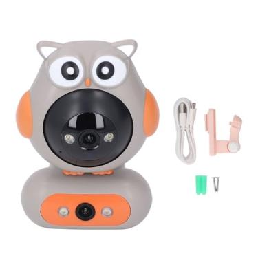 Imagem de Câmera de segurança em casa 2.4g wifi sem fio 1080p hd lente dupla interna 360 graus visualização panorâmica de 2 vias conversas noturno de detecção de movimento de movimento