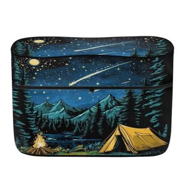 Imagem de Knextrepoy Aesthetic Night RV Capa de tanque de propano para acampamento acampamento proteção de tanque de propano adequada para tanques duplos de 13,6 kg Capa protetora de cilindro de gás com zíper