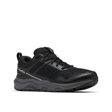 Imagem de Columbia Sapato masculino Plateau impermeável para caminhada, Preto/Vapor, 47