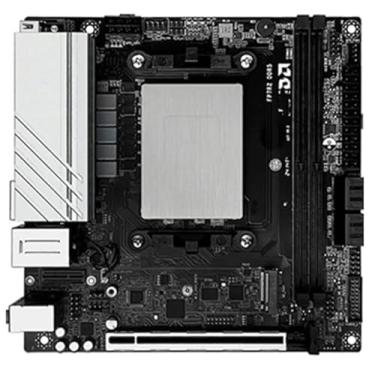 Imagem de Placa mãe N17 NAS AMD Ryzen 7 8745HS 2xNVMe 4xSATA3.0 1x PCIEx8 2xDDR5 2x2.5G LAN 17x17 Gaming ITX Mainboard HDMI*2 DP Mini ITX Soft Routing Board