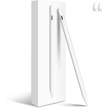 Imagem de Caneta Digital Stylus para Tela Touch, Capacitiva com Ponta Fina, 2 Pontas Extras, Compatível com iOS/Android/Windows