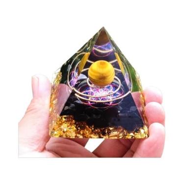 Imagem de Pirâmide De Orgonita De Ametista, Gerador De Energia De Cristal De Cur