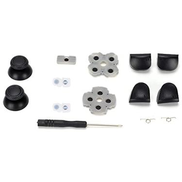 Imagem de OKJHFD Thumbstick Caps Grip Acessório Set, controlador de substituição Kit para P S5 Handle Borracha condutora Pad Rocker 3D Plastic Cap L12 botões de substituição Set