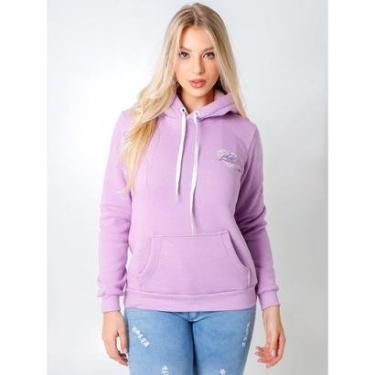 Imagem de BLUSA FEMININA MOLETOM INVERNAL CANGURU CAPUZ-Feminino