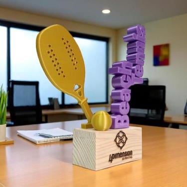 Imagem de Troféu Beach Tennis - 4 Dimension, 5 unidades