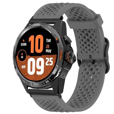 Imagem de Pulseira de silicone compatível com pulseira TicWatch Atlas, 20 mm, 22 mm, 24 mm com fivela de metal compatível com Ticwatch Atlas, Pro 5 Enduro, Pro 5, Pro 3 Ultra BT/LTE, Pro, Pro S, Pro 4G, E2, S2