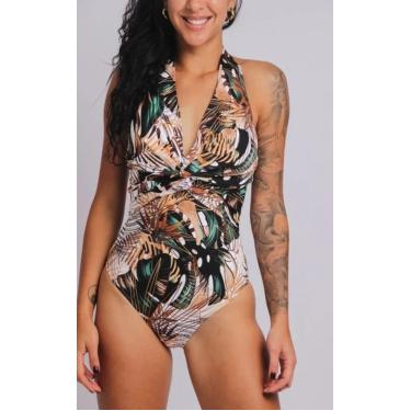 Imagem de 2616 - Maiô Frente Única Transpassado Jardim Botanico - Duna Casual  feminino