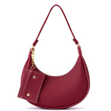 Imagem de Bolsa Feminina Baguete Meia Lua Transversal de Ombro Pequena Porta Cartao Star Shop Roxo  feminino