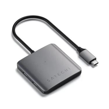 Imagem de Hub Usb-c Satechi 4 Portas Extensor Usb-c 5gbps Space Gray