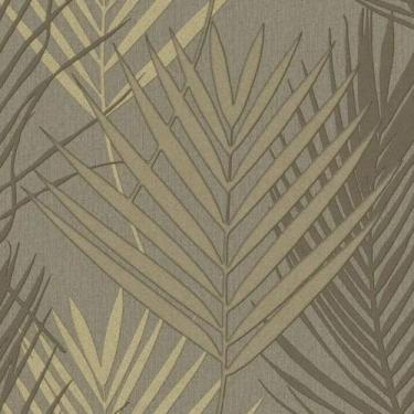 Imagem de Papel de Parede Tissé Folhagem Marrom 20704 - SIRPI