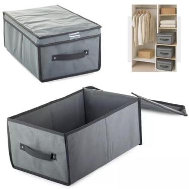 Imagem de Caixa Organizadora Dobrável Para Closet Armario Guarda Roupa - Kadê