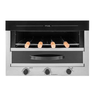 Imagem de Churrasqueira Elétrica de Embutir 4 Espetos Rotativos Stelar Cor Inox