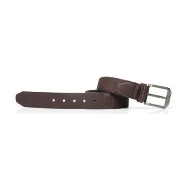 Imagem de Cinto masculino freeway soft 01 em couro e elástico 4cm, Brown, Malbec