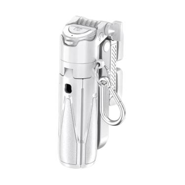 Imagem de Generic Selfie portátil Self Stick Pocket Recarregável Liga de Alumínio com Stand Phone for Tourism Video Records Tire Pictures, Branco