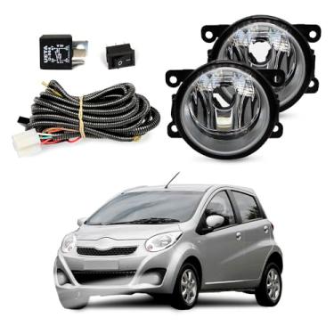 Imagem de Kit Farol de Milha para JAC J2 2012 a 2016 Completo com Chicote Botão e Relê Auxiliar Neblina