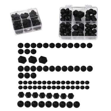 Imagem de Contas de silicone para fabricação de chaveiros, contas focais para canetas, canetas com contas DIY multicoloridas, focais e kits de contas grandes com orifícios personalizados, suprimentos de