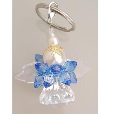 Imagem de Chaveiro Lembrancinha de Anjo Decorativo Lembrança de Aniversario Bati