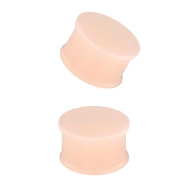 Imagem de XIMAX 2 peças alargadores de orelha de silicone sólido tom de pele colorida alargadores de orelha expansores de pele com alargador duplo retentor de pele piercing para mulheres e homens 8G-1 e 1/5.1