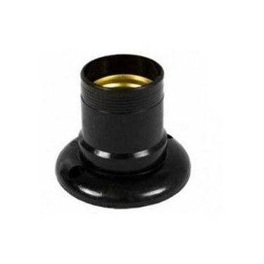 Imagem de Soquete nylon fixo e27 preto-mundi