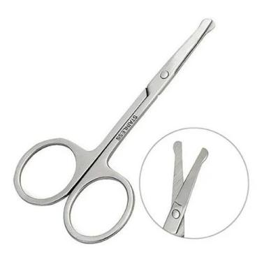 Imagem de Tesoura Tesourinha Cortar Unha Sobrancelha Cílios Cortador p/ Unhas be